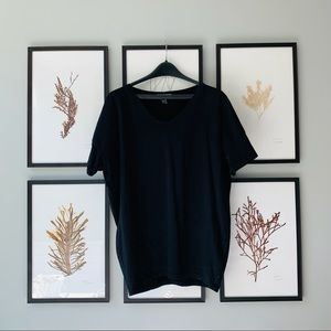 Anthropologie The Furies Black Boxy Oversized Tee